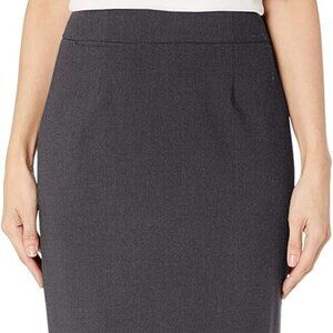 Calvin Klein Womens Straight Fit Suit Skirt  - Charcoal - Size 4